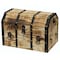 Vintiquewise Large Wooden Decorative Lion Rings Pirate Trunk with Lockable Latch and Lock QI003319L - alternate 1
